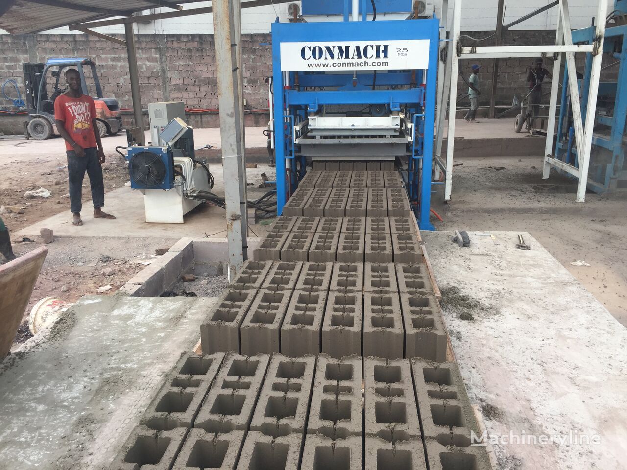 nieuw Conmach BlockKing-25MS Concrete Block Making Machine -10.000 units/shift betonblok machine